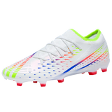 Men's Soccer Shoes TF FG Training Football Sneakers Ultralight Non-Slip Turf Soccer Cleats Chuteira Campo MartLion CD-white 35 