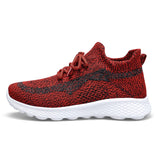 Light Casual Running Shoes Men's Unisex Comfot Mesh Sock Sneakers Women Summer Breathable Athletic Jogging Walking Mart Lion 450red 7 