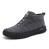 Warm Cotton Boots Non-slip Casual Men's Shoes Sports Work Padded Snow Boots Furry Footwear MartLion GRAY 39 