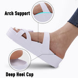 Women's Platform Sandals Summer Slippers Non-slip Beach Summer Flip-flops Adjustable Buckle MartLion   