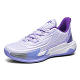 Fluorescence Basketball Sneakers Unisex Outdoor Sports Shoes Women Men's Basket Shoes MartLion Purple 878 36 CHINA