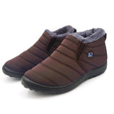 Men's Shoes Boots Snow  Winter Army Waterproof Warm Fur Footwear Work MartLion brown 901 35 