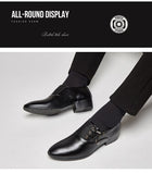 Men's Shoes Dress Leather Wedding Black Loafers Chaussure Homme Zapatos De Hombre Mart Lion   