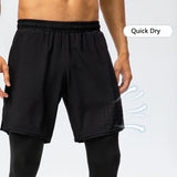  2 Pcs Set Men's Running Set Gym Jogging Thermo underwear Second skin Compression Fitness MMA rashgard  Quick dry Track suit MartLion - Mart Lion