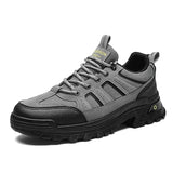 Trendy Hiking Shoes Non-slip Breathable Outdoor Work Men's Shoes Casual Sneakers MartLion GRAY 39 
