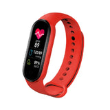 Smart Band Waterproof Sport Smart Watch Men's Woman Blood Pressure Heart Rate Monitor Fitness Bracelet For Android IOS MartLion Red With Original Box 