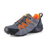 Hiking Shoes Mesh Breathable Men's Outdoor Non-Slip Fishing Hunting Wear-Resistant Work Hiking Sneaker Mart Lion gray orange 40 China