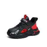 Kids Shoes Outdoor Sport Sneakers Boy High Top Running All Seasons Chaussure De Sport MartLion blackred 28 
