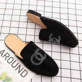 Summer Breathable Slippers Men's Slides Sandals Flat House Shoes Casual Outdoor Flip Flops Leather MartLion   