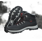 winter men's snow boots waterproof outdoor shoes skidproof sports plus hair warm military cotton Mart Lion   