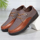 Men's Casual Dress Shoes Classic Lace-up Leather Casual Oxford Flats Footwear Loafers Mart Lion   