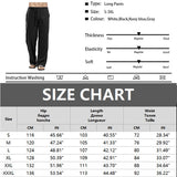 Men's Cotton Linen Pants Loose Cool Casual Long Pants Elastic Waist Long Pant Casual Streetwear Lightweight Trousers MartLion   