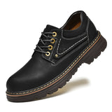 Designer Men's Shoes Casual British Formal Outdoor Waterproof Work Mart Lion Black 38 
