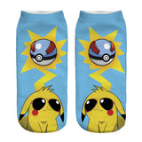 Pokemon Pikachu Cute Cartoon Unisex Short Socks Creative Colorful Multiple Cat Face Happy Low Ankle Socks for Women MartLion 18  