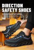 Men's Safety Shoes For Puncture Proof Lace Free Working Boots Anti-smashing Security indestructible MartLion   