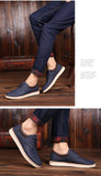 Men's Leather Casual Shoes Flat Trendy Sneaker Oxfords Zapatillas Mart Lion   