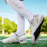 Futsal Shoes Men's Indoor Tf Football Boots For Children Turf Soccer Kids Boys Low Ankle Mart Lion   