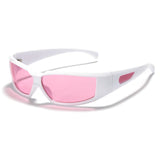 Y2K Pink Sunglasses Women Red Hollowed Out Future Sense of Technology Net Red Trendy Men's Eyewear MartLion pink  
