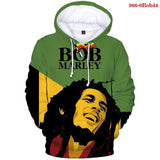 Bob Marley 3D Printed Hoodie Sweatshirts Men's Sweatshirt Hooded Pullover Hip Hop Harajuku Streetwear Oversized Hoodies Mart Lion 0Bob44 M 