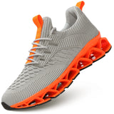 Women's Slip on Walking Running Shoes Blade Tennis Casual Sneakers Comfort Non Slip Work Sport Athletic Trainer… MartLion Beige Orange 6 