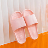 Men's Women Soft  Sole Slides Summer Sandals Couples Slippers Home Non Slip Bathroom Mart Lion Pink 3637 
