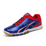 Men's Table Tennis Shoes Breathable and Non slip Athletic Women's Outdoor Training MartLion blue and red 36 