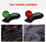 Genuine Leather Boots Men's Keep Warm Winter With Fur Ankle Dress Masculina Mart Lion   