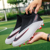  Men's Football Boots TF FG Soccer Field Shoes Breathable Cleats Training Non-slip Footwear Sport Wear-Resistant MartLion - Mart Lion