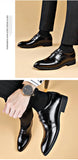 Men's Casual Shoes Brand Classic Casual Pu Leather Black Hot Breathable MartLion   