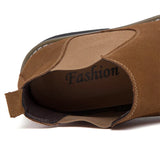  Genuine Leather Men's Boots High Top Casual Shoes Autumn Winter Optional Plush Warm Shoes MartLion - Mart Lion