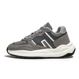 Retro Platform Sneakers Casual Men's Flat Lace-up Low Athletic Shoes Zapatillas De Hombre MartLion gray DX-51 39 CHINA