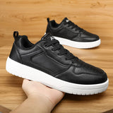 Men's Shoes Sneakers Leather Comfort Lightweight Casual Outdoor Walking Footwear MartLion   