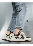 Trendy Sneakers Men's Platform Casual Sneakers Lace-up Low Sneakers Skateboard Baskets Hommes MartLion   