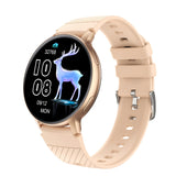 Bluetooth Call Smart Watch Women Sports Fitness Watch Blood Pressure Heart Rate Monitor Lady Smartwatch IP67 Waterproof MartLion Silicone Gold  