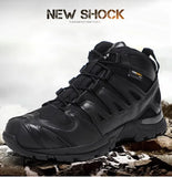 Men's Outdoor Hiking Climbing Shoes Tactical Training Military Boots Leather Nylon Wear-resistant Non-slip Combat Boots MartLion   