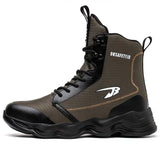 Men's Safety Shoes Work Waterproof Breathable SRA Non-slip EVA Boots steel toe cap MartLion 9991 Green 43 
