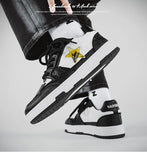 Original Trendy Sneakers Men's Breathable Leather Casual Lace-up Platform Shoes Flat Baskets Hommes MartLion   