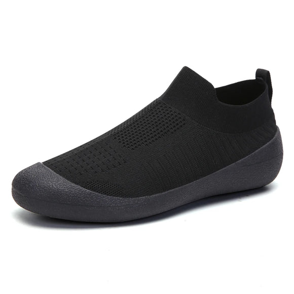 Socks Shoes Men's Casual Lightweight Mesh Non-slip Gym Running Outdoor Sneakers MartLion black 35 