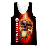 Cool Skull 3D Print Men's Tank Tops Casual Hip Hop Graphic Streetwear Fitness Summer Sleeveless Shirts Mart Lion 14 L 