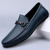 Men's Loafers Slip on White Leather Shoes Casual Spring Summer Autumn Luxury Designer Loafer Moccasins MartLion   