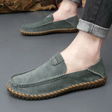 Leather Men Loafers Super Soft Casual Shoes For Men Slip On Male MartLion   