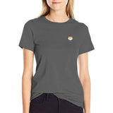 Little head T-shirt hippie clothes summer tops cute t-shirts for Women MartLion Dark Gray XXL 