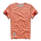 Men's Solid T-shirt Cotton t shirt Men Causal O-neck Basic shirt Male MartLion   