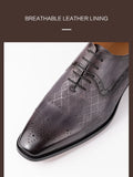 Men's Handmade Dress Shoes Real Cowhide Oxford Everyday Wear Casual Office MartLion   