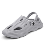 Summer Men's Slippers Platform Outdoor Sandals Beach Slippers Flip Flops Indoor Home Slides Bathroom Shoes Mart Lion Gray 39 
