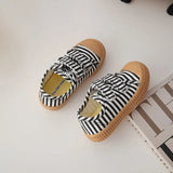 Spring Sneakers For Baby Children Kindergarten Indoor Canvas Shoes Boys Girls Cute Zebra Crossing Print Casual MartLion   