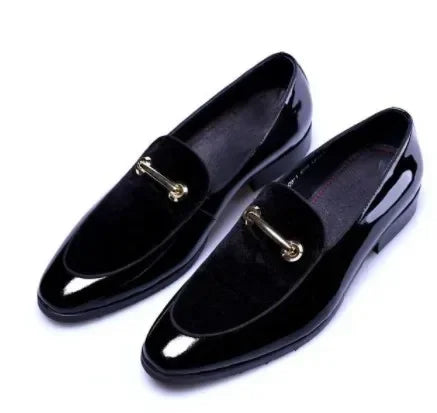 Men Dress Leather Shoe Flat Men Shoe Italian  Casual Shoes Loafer MartLion black 47 