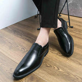 Men's Retro Shoes Slip-on Loafers Male Business Shoes Light Dress Driving Shoes Monk Shoes MartLion   