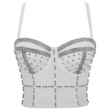 Women Bra Rhinestone Corset Party Clothes Lady Push Up Bra Woman Tops Clothing Gothic Shaper Vintage Bra Underwear MartLion