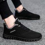  Soft Sole Unisex Casual Sneakers Warm Padded Cotton Shoes Lightweight Flat Walking Trendy Men's Shoes MartLion - Mart Lion